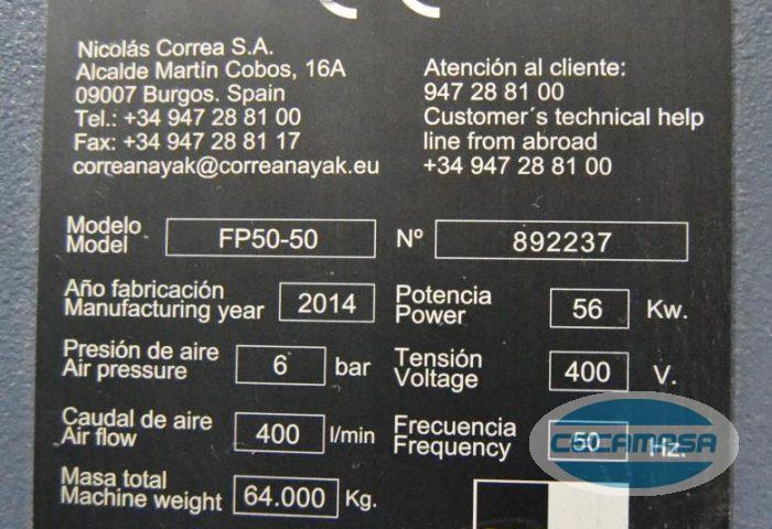 correa fp50-50 milling machine