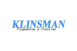 Logo of Klinsman, manufacturer of hydraulic shears and folding machines distributed by Cecamasa